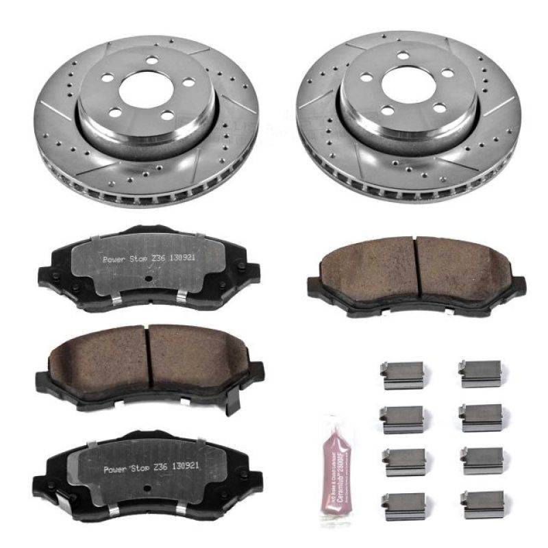 PSB Z36 Truck & Tow Kit - Power Stop 07-11 Dodge Nitro Front Z36 Truck & Tow Brake Kit
