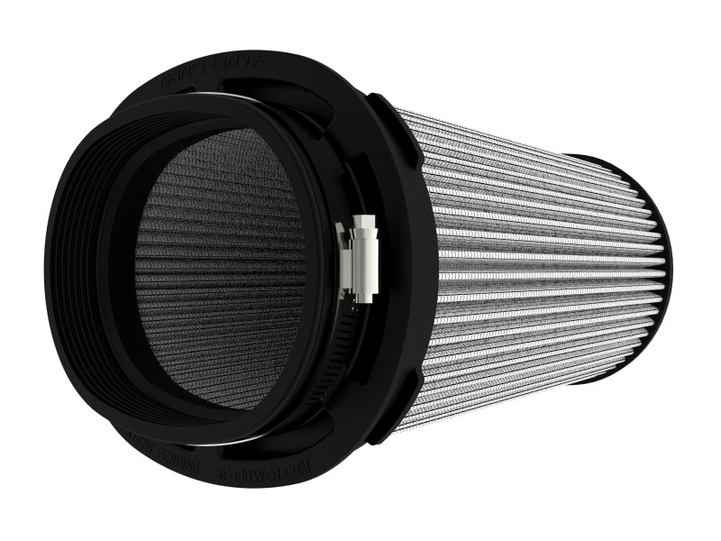 AFE Universal Pro Dry S Filter - aFe MagnumFLOW Air Filter ProDry S 6.75inX4.75in F x 8.25inX6.25in B (INV) x 7.25X5in T (INV) x 9in