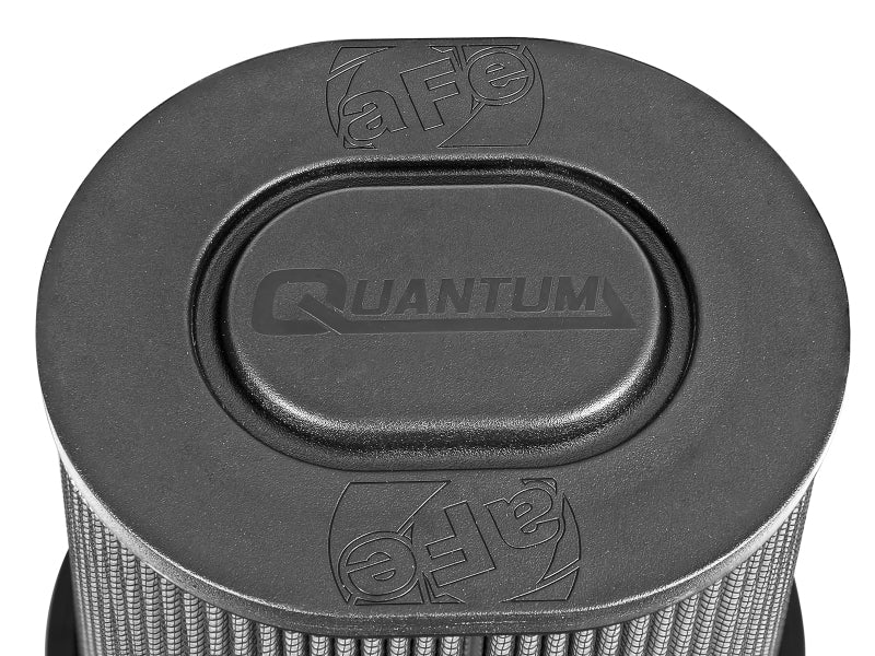 AFE Quantum Intakes - aFe Quantum Pro DRY S Air Filter Flat Top - 5in Flange x 9in Height