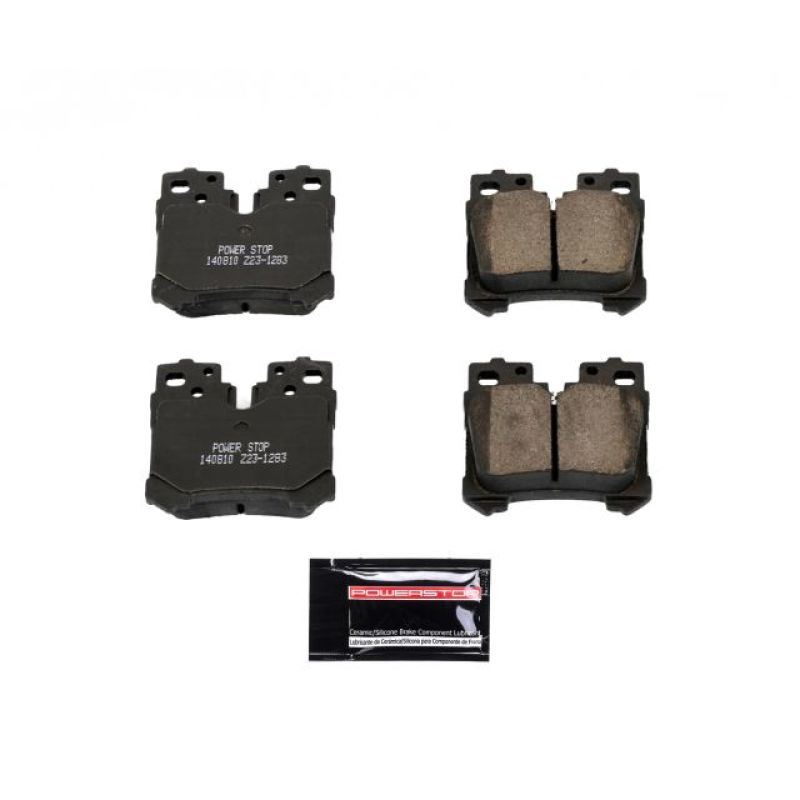 PSB Z23 Evolution Brake Pads - Power Stop 07-17 Lexus LS460 Rear Z23 Evolution Sport Brake Pads w/Hardware
