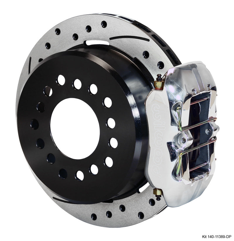 WIL Dynapro Brake Kit - Wilwood Dynapro Low-Profile 11.00in P-Brake Kit Drill-Pol New Big Ford 2.50in Offset