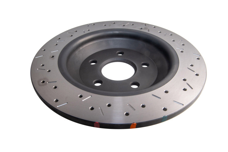 DBA 4000 Slot&Drill Rotors - DBA 2016-2017 Ford Focus RS Rear Drilled & Slotted 4000 Series Rotor