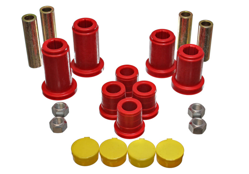 ES Cntrl Arm Bushings - Red - Energy Suspension 98-99 Tahoe/Yukon/Denali / 98-95 K5 Blazer 4WD Red Front End C/A Bushing Set