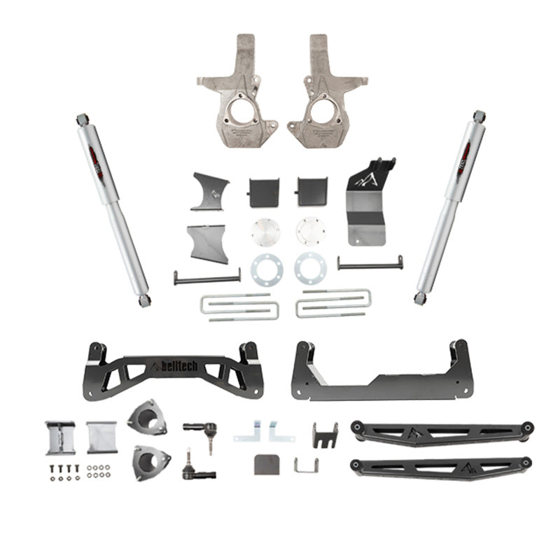 BT Lift Kit w Shocks - Belltech 16-18 Chevrolet Silverado / GMC Sierra 1500 4WD 7-9in Suspension Lift Kit w/ Shocks