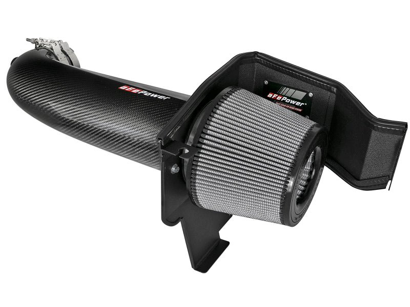 AFE Track Series Intake - aFe POWER Magnum FORCE Carbon Fiber Stage 2 Track Series Pro Dry S CAIS - 11-18 Dodge Challenger V8