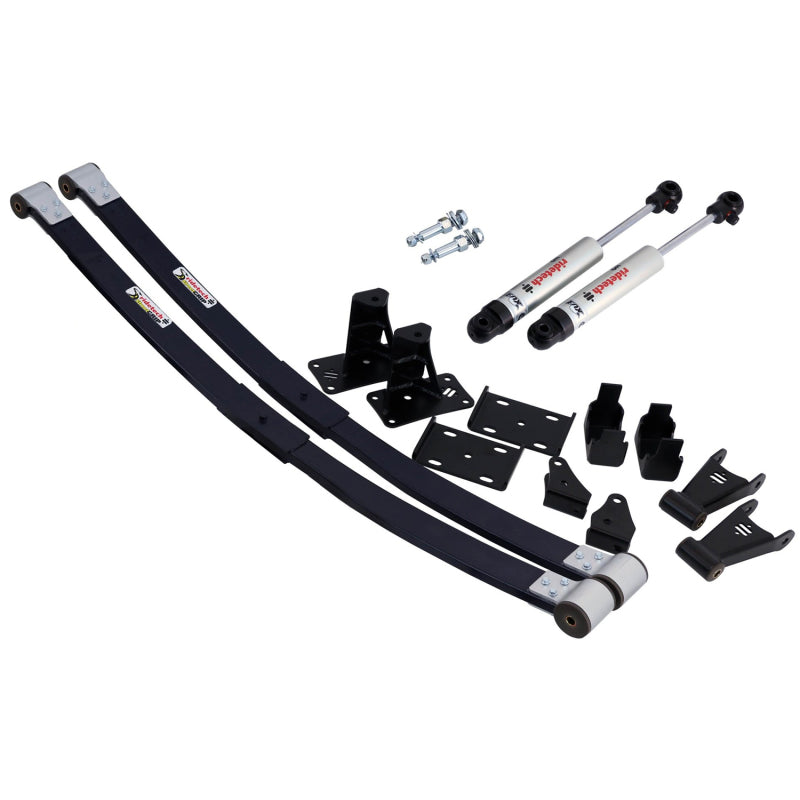 RID Composite Leaf Springs - Ridetech 73-87 Chevrolet C10 Composite Leaf Springs w/ HQ Shocks - 6in Drop - Rear