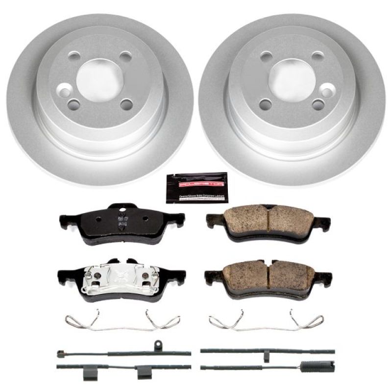 PSB Z23 Evolution Coated Kit - Power Stop 07-08 Mini Cooper Rear Z23 Evolution Sport Coated Brake Kit