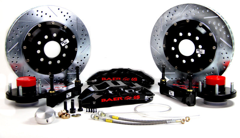 BAE Extreme Brake Kits - Baer Brakes 65-66 Ford Mustang 14in Extreme+ Front Brake Kit-Black-