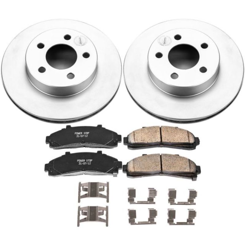 PSB Z17 Evolution Coated Kit - Power Stop 95-01 Ford Explorer Front Z17 Evolution Geomet Coated Brake Kit
