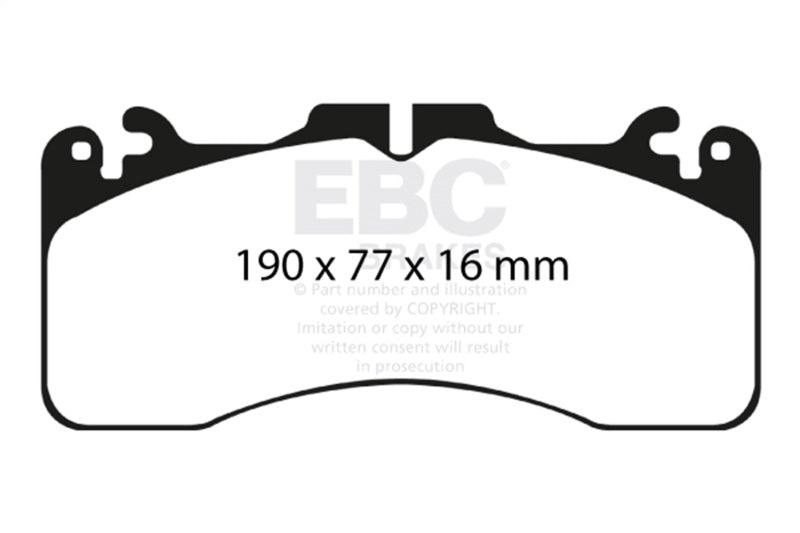 EBC Redstuff Brake Pad Sets - EBC 09+ Lexus LS460 4.6 Sport Redstuff Front Brake Pads