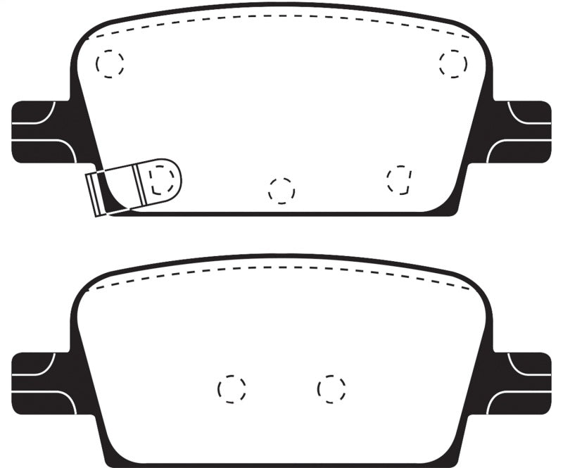 EBC Ultimax2 Brake Pad Sets - EBC 2016+ Chevrolet Malibu 1.5L Turbo (Mech PB) Ultimax2 Rear Brake Pads