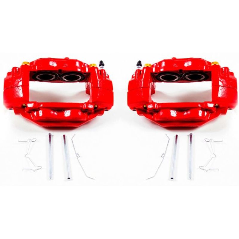 PSB Red Calipers - Power Stop 08-15 Toyota Sequoia Front Red Calipers w/o Brackets - Pair