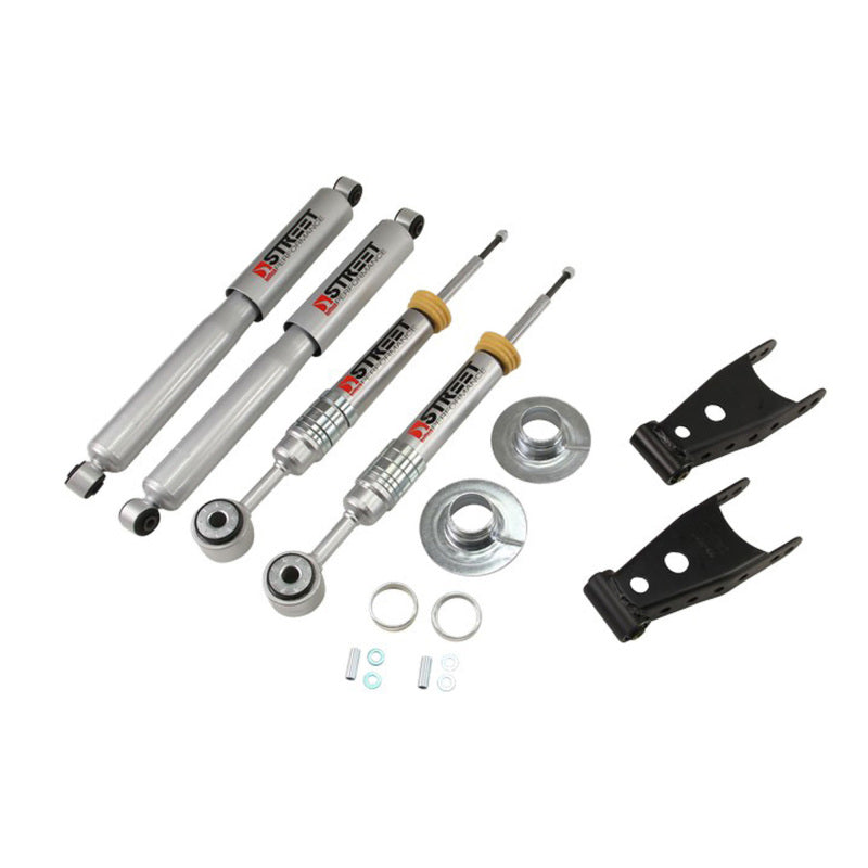 BT Lower Kit w SP Shocks - Belltech 09-13 Ford F150 (All Cabs) 4WD LOWERING KIT WITH SP SHOCKS (2in Rear Drop)