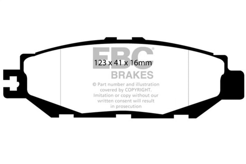 EBC Redstuff Brake Pad Sets - EBC 93-94 Lexus LS400 4.0 Redstuff Rear Brake Pads