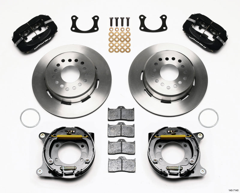 WIL Dynalite Brake Kit - Wilwood Forged Dynalite P/S Park Brake Kit New Big Ford 2.50in Offset