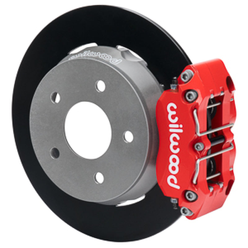 WIL Dynapro Brake Kit - Wilwood 22-23 Polaris RZR Turbo Dynapro 4R Rear Brake Kit w/ 11.25in Rotors - Red