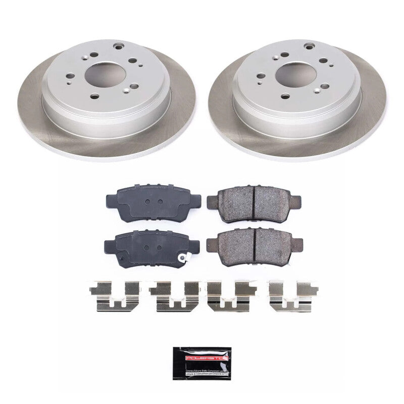 PSB Semi-Coated Rotor Kits - Power Stop 05-10 Honda Odyssey Rear Semi-Coated Rotor Kit