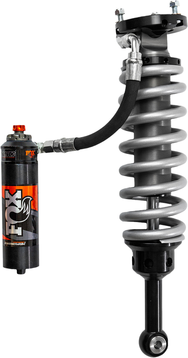 FOX 2.5 Perf Coilover Shock - FOX 2003+ Toyota 4Runner 2in Lift Front Performance Elite Series 2.5 Coilover Reservoir Shocks Adj