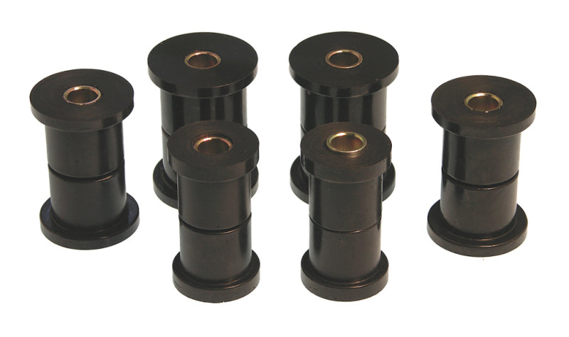 PRO Spring/Shackle Bush- Blk - Prothane 81-87 GM K30 Rear Spring & Shackle Bushings (w/ 1 3/8in OD Frame Shackle Bush) - Black