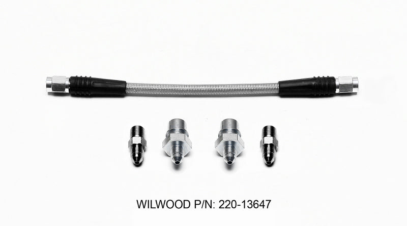 WIL Flexline Brake Hose - Wilwood Flexline Kit Rear 07-11 BMW 3 Series