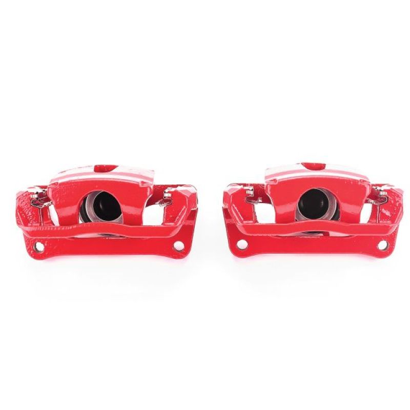 PSB Red Calipers - Power Stop 12-17 Ford F-150 Rear Red Calipers w/Brackets - Pair
