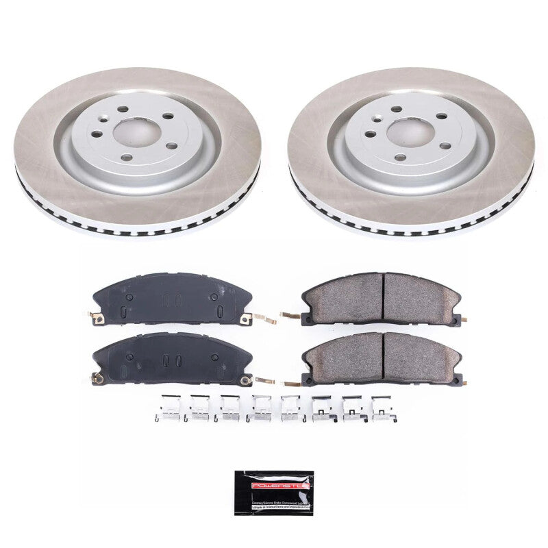 PSB Semi-Coated Rotor Kits - Power Stop 13-19 Lincoln MKT Front Semi-Coated Rotor Kit