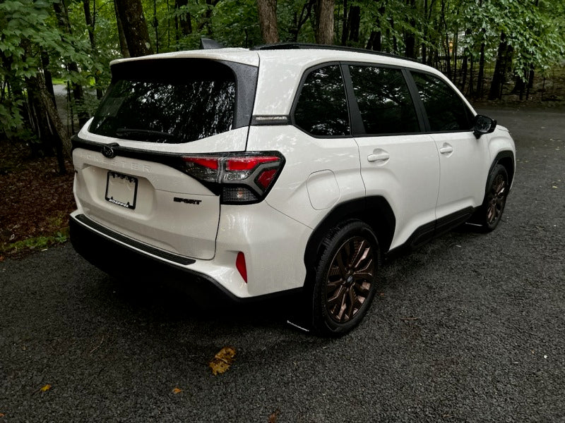 RAL UR Blk Flap/Rd Logo - Rally Armor 25-26 Subaru Forester & Hybrid Black UR Mud Flap w/Red Logo