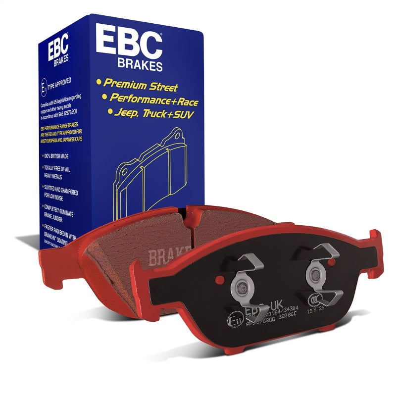 EBC Redstuff Brake Pad Sets - EBC 12+ Audi A6 Quattro 3.0 Supercharged Redstuff Front Brake Pads