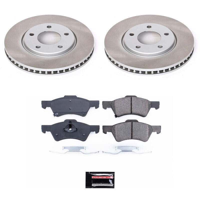 PSB Semi-Coated Rotor Kits - Power Stop 01-07 Dodge Grand Caravan Front Semi-Coated Rotor Kit