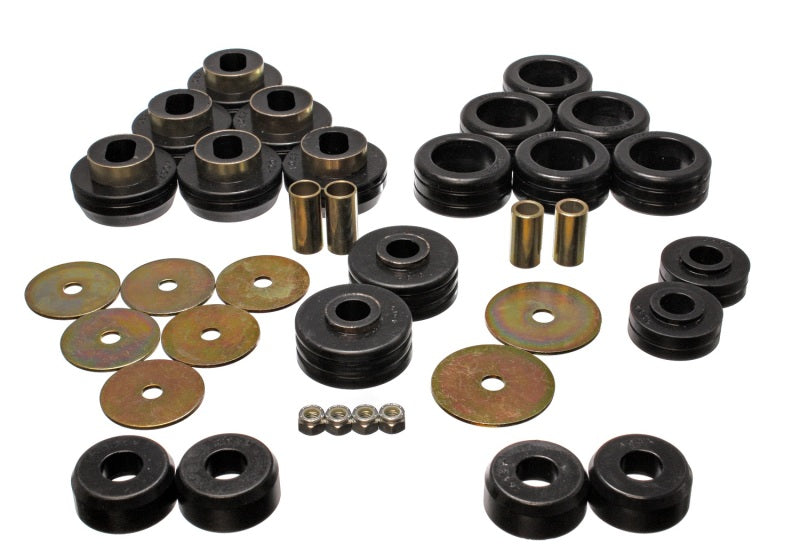 ES Body Mounts - Black - Energy Suspension 92-97 GM Denali XL/Blazer/Yukon XL 4WD Black Body Mount Set