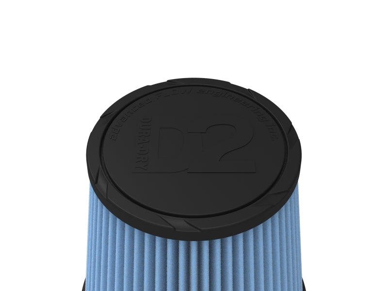 AFE Universal D2 Dura Dry Air Filter - aFe Magnum FORCE Intake Replacement Air Filter w/ D2 Dura-Dry Media 3-1/2in Fx8in Bx5-1/2in Tx8in H