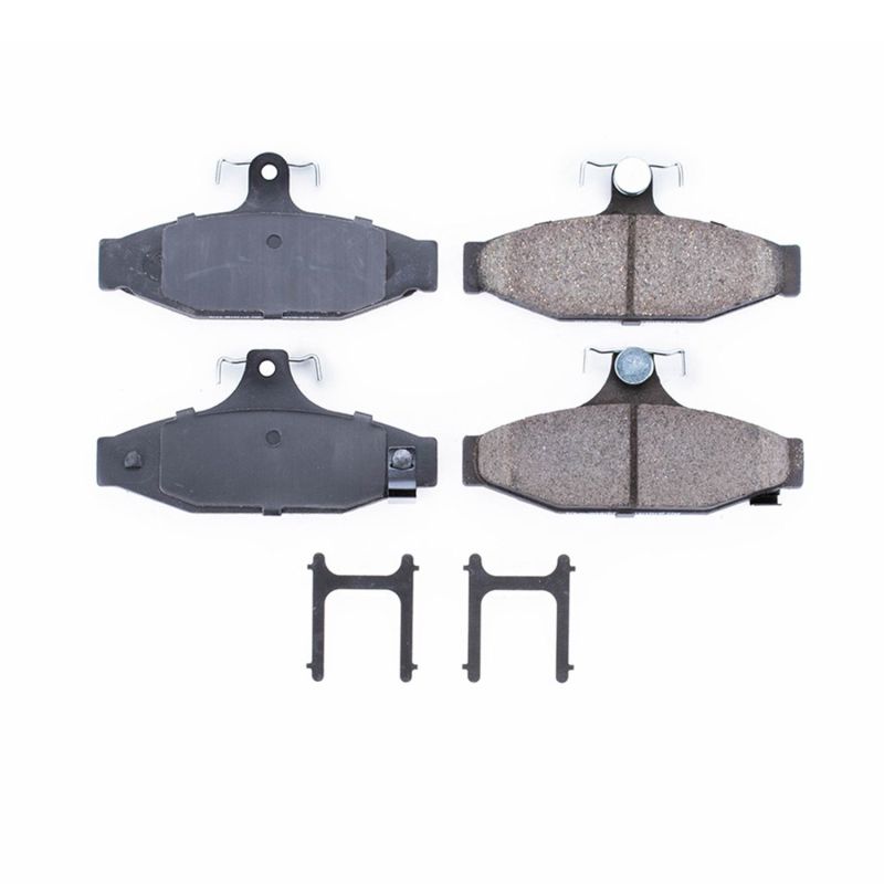 PSB Z17 Evolution Brake Pads - Power Stop 87-97 Chevrolet Camaro Rear Z17 Evolution Ceramic Brake Pads w/Hardware