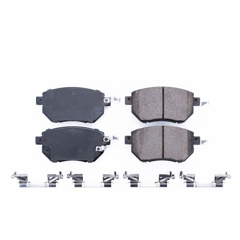 PSB Z17 Evolution Brake Pads - Power Stop 03-06 Infiniti FX35 Front Z17 Evolution Ceramic Brake Pads w/Hardware