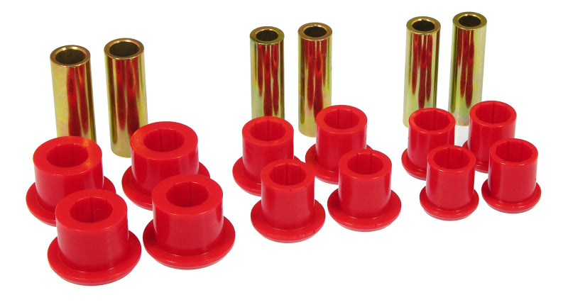 PRO Spring/Shackle Bush- Red - Prothane 97-04 Ford F150/250 2/4wd Rear Leaf Spring Bushings - Red