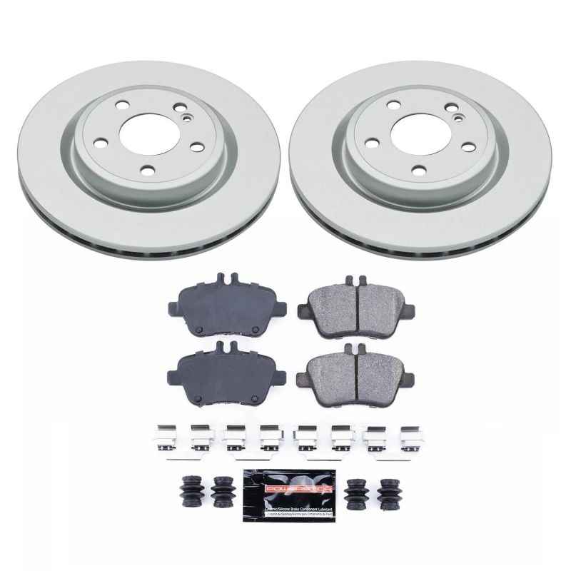 PSB Z17 Evolution Coated Kit - Power Stop 14-19 Mercedes-Benz CLA250 Rear Z17 Evolution Geomet Coated Brake Kit