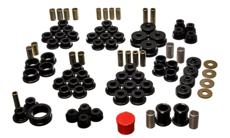 ES Hyper-Flex Sets - Black - Energy Suspension 84-95 Chevrolet Corvette Black Hyper-flex Master Bushing Set