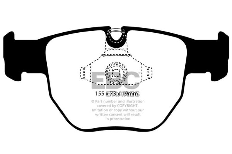 EBC Greenstuff Brake Pad Sets - EBC 03-05 Land Rover Range Rover 4.4 Greenstuff Front Brake Pads