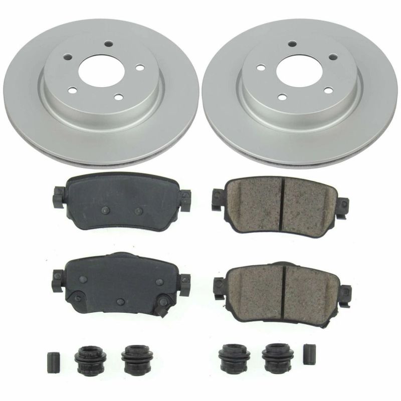 PSB Z17 Evolution Coated Kit - Power Stop 18-19 Nissan Leaf Rear Z17 Evolution Geomet Coated Brake Kit