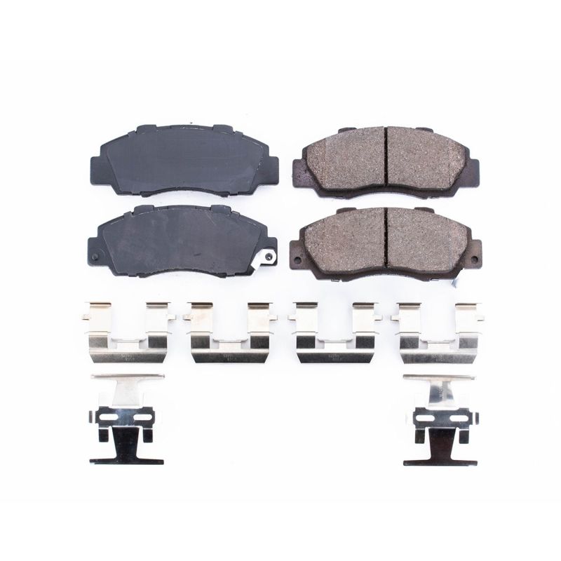 PSB Z17 Evolution Brake Pads - Power Stop 97-99 Acura CL Front Z17 Evolution Ceramic Brake Pads w/Hardware
