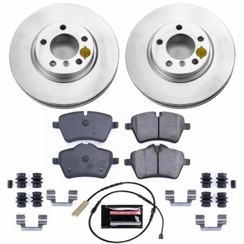 PSB Z23 Evolution Coated Kit - Power Stop 11-16 Mini Cooper Countryman Front Z23 Evolution Sport Coated Brake Kit