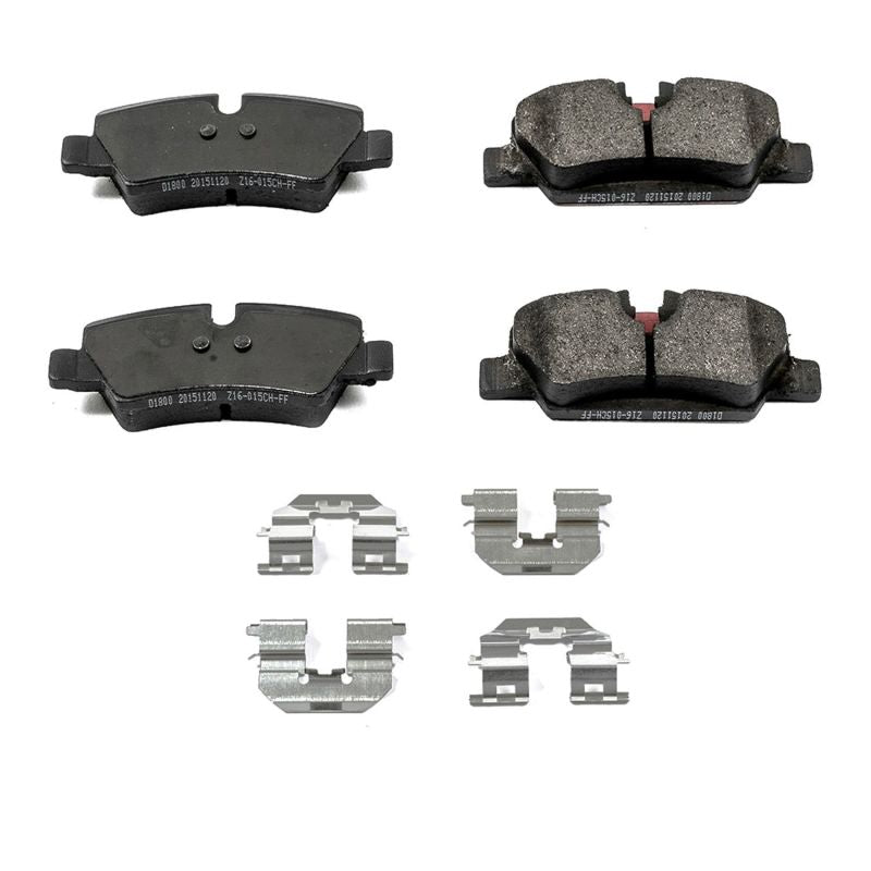 PSB Z17 Evolution Brake Pads - Power Stop 15-19 Mini Cooper Rear Z17 Evolution Ceramic Brake Pads w/Hardware