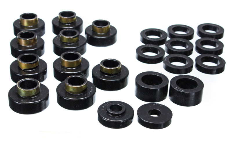 ES Body Mounts - Black - Energy Suspension CJ5-7 Body Mounts - Black