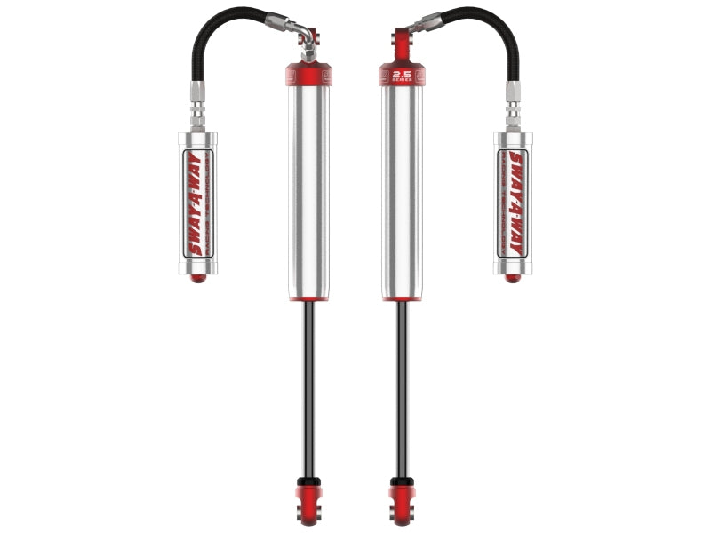 AFE Sway-A-Way Shocks - aFe Sway-A-Way 2.5 Rear Shock Kit w/ Remote Reservoirs for 0-1.5 IN Lifts Ford F-250/F-350 17-24 4WD