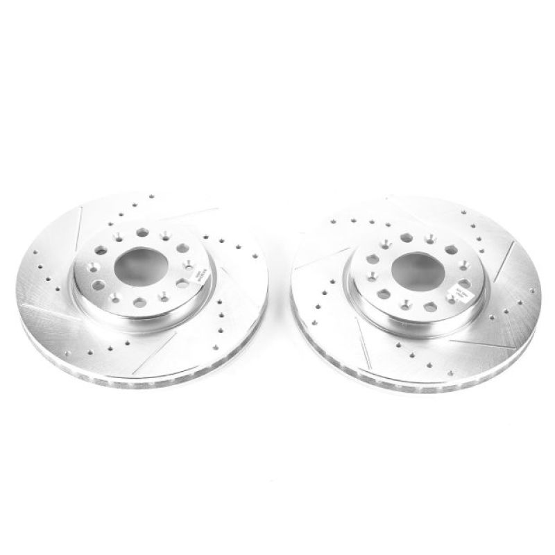 PSB Evolution Drill/Slot Rotor - Power Stop 18-19 Buick Enclave Front Evolution Drilled & Slotted Rotors - Pair