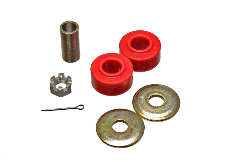 ES Steering Rack Bush - Red - Energy Suspension 63-82 Chevy Corvette Red Power Steering Ram Bushing Set