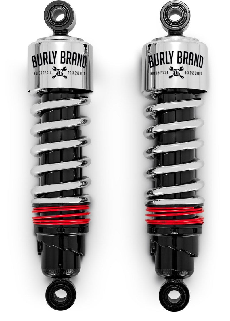 BUR Shocks - Burly Brand XL Slammer Shocks - Chrome