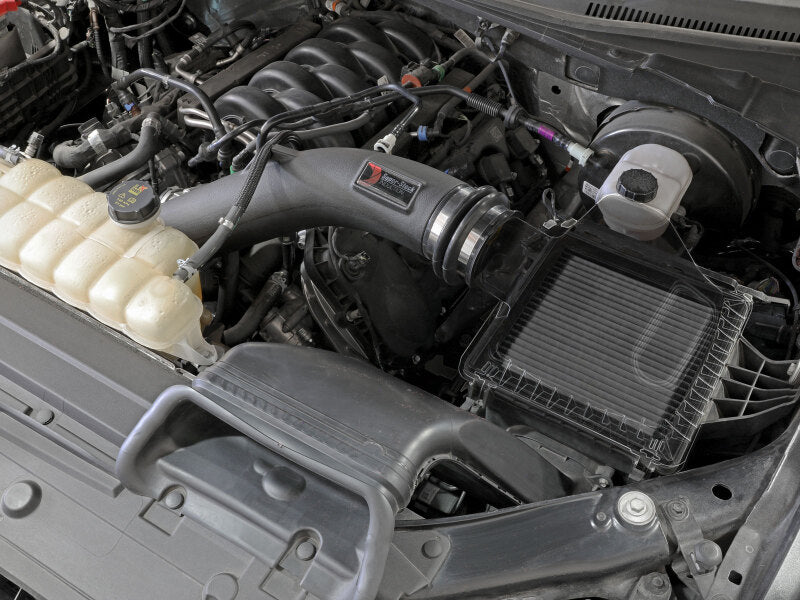 AFE Super Stock Induction System - aFe Super Stock Induction System Pro Dry S Media 15-20 Ford F-150 V8-5.0L