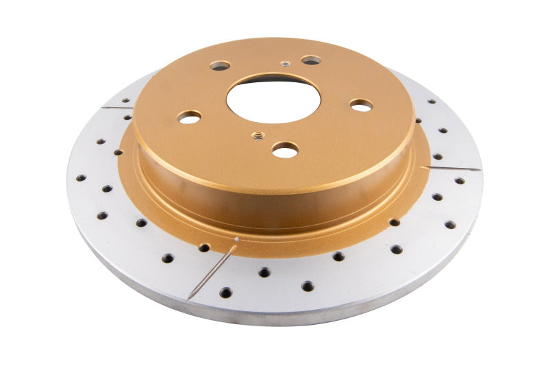 DBA Street Slot&Drill Rotors - DBA 18-20 Toyota Camry (w/Electronic Parking Brake) Rear Drilled & Slotted Street Series Rotor