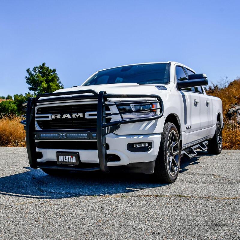 WES Sportsman Grille Guards - Westin 19-21 Ram 1500 Sportsman X Grille Guard - Textured Black (Excluding Classic & Rebel)