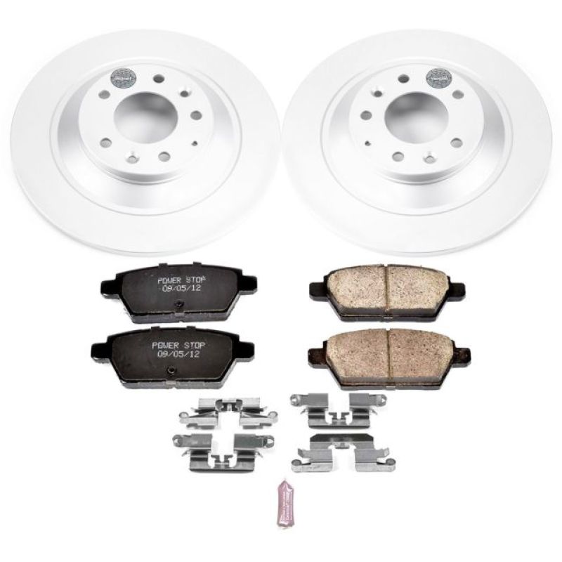 PSB Z17 Evolution Coated Kit - Power Stop 06-07 Mazda 6 Rear Z17 Evolution Geomet Coated Brake Kit